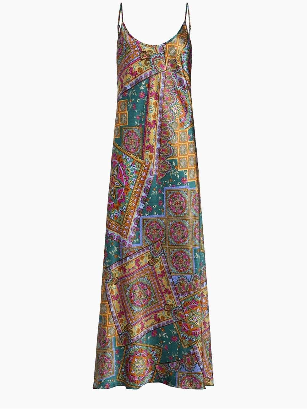Johnny Was Gigianna Printed Slip Dress NWT Size L